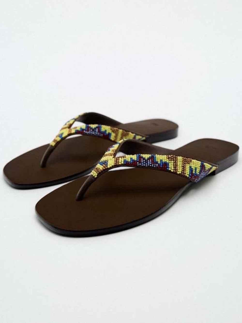 7.5. ZARA FLAT BEADED SANDAL